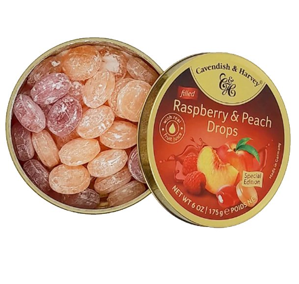 Cavendish & Harvey Raspberry & Peach Drops - Candywrap.nl