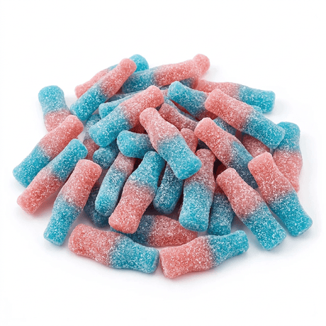 Damel Sour Bubblegum Bottles 1kg voordeelzak Spaans halal zure kauwgom flesjes snoep