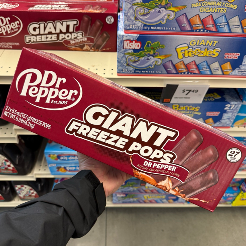 Dr Pepper Giant Freeze Pops (27x) - Candywrap.nl