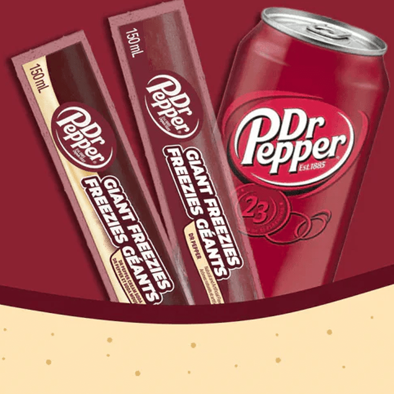 Dr Pepper Giant Freeze Pops (27x) - Candywrap.nl
