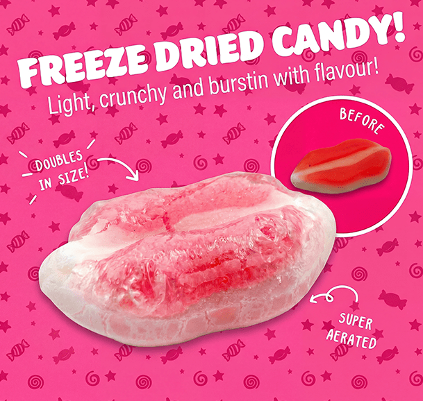 Freeze Dried Cherry Lips - Candywrap.nl