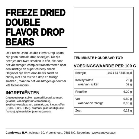 Freeze Dried Double Flavor Drop Bears - Candywrap.nl