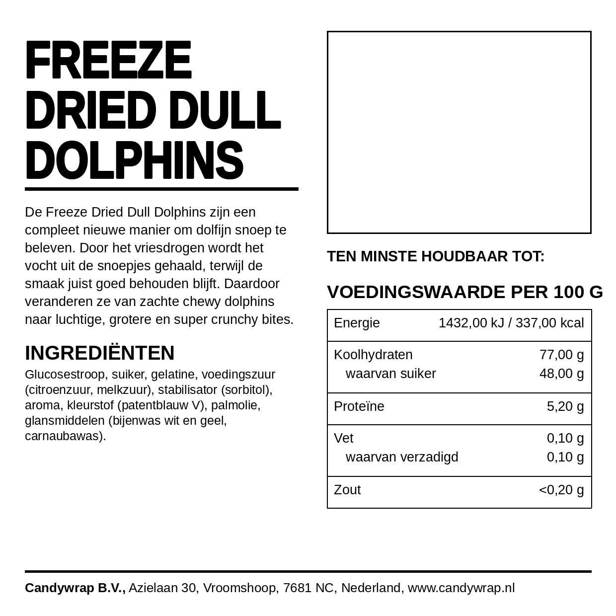 Freeze Dried Dull Dolphins - Candywrap.nl