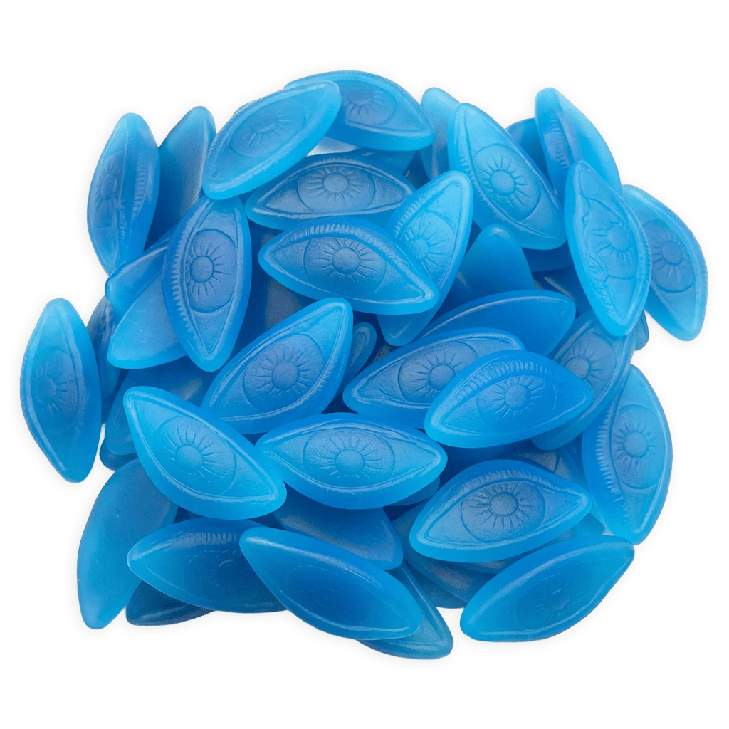 Frisia Vegan Blue Eyes voordeelzak chewy blauwe oogjes bessen vegan snoep schepsnoep online kopen