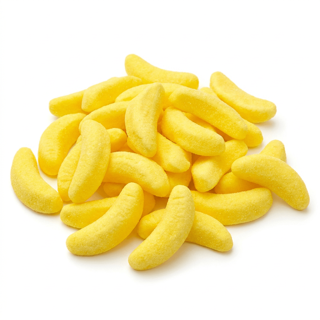 Haribo Bananas 1.5kg voordeelzak zachte gele bananen schuim snoep Duits schepsnoep online kopen