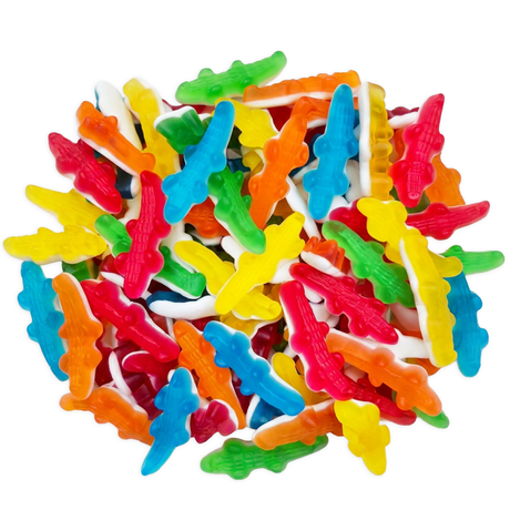 Haribo Croco 1kg voordeelzak chewy krokodillen snoep natuurlijke kleurstoffen schepsnoep online