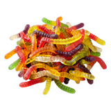 Haribo Gloeiwormen voordeelzak met chewy fruit wormen snoep in regenboog kleuren