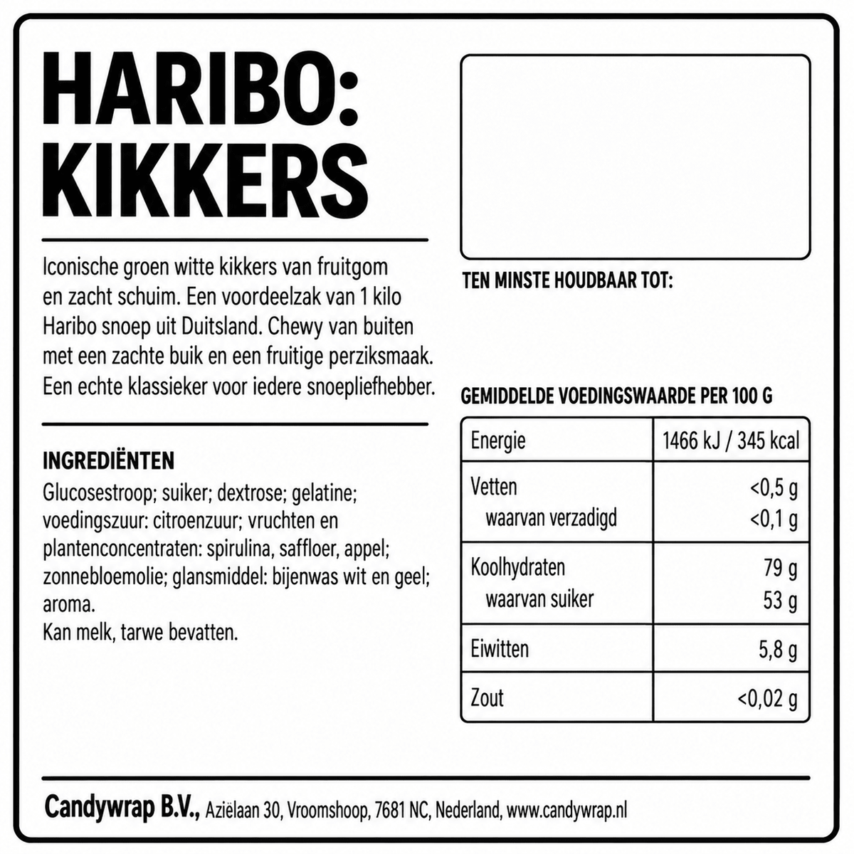 Haribo: Kikkers - Candywrap.nl