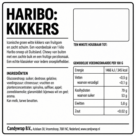 Haribo: Kikkers - Candywrap.nl