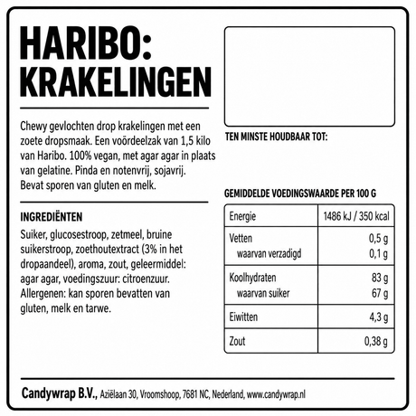 Haribo: Krakelingen - Candywrap.nl