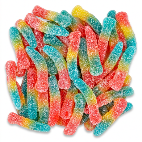 Haribo Rainbow Worm F!ZZ voordeelzak bruisende fruit regenboog wormen snoep schepsnoep online kopen