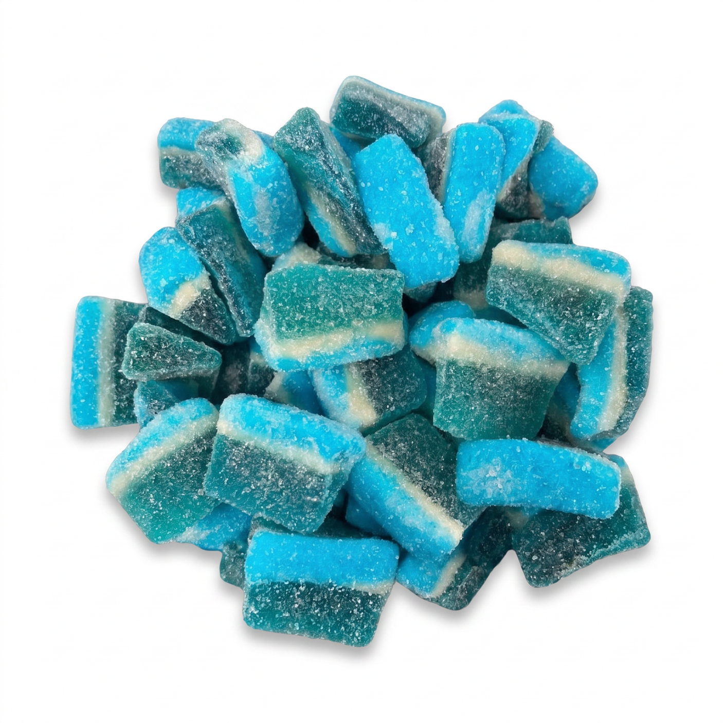 Jake Blue Raspberry Wedges zuur snoep partjes voordeelzak 1 kilo halal