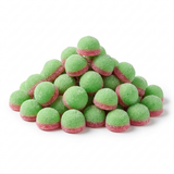 Vidal Filled Watermelons, groene en rode gezuurde mini watermeloen gummies