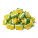 Vidal Pineapple Slices, geel groene gezuurde gummy schijfjes, zak van 1,375 kilo