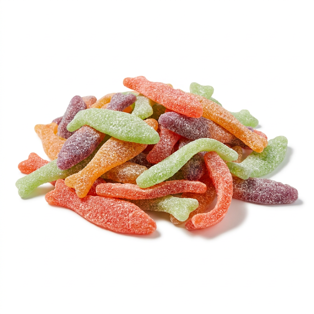 Candy Monster Zure Vissen, zure snoepvisjes in een voordeelzak van 3 kilo