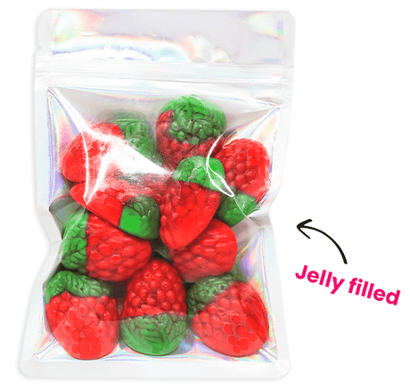 Jelly Filled Wild Strawberries - Candywrap.nl