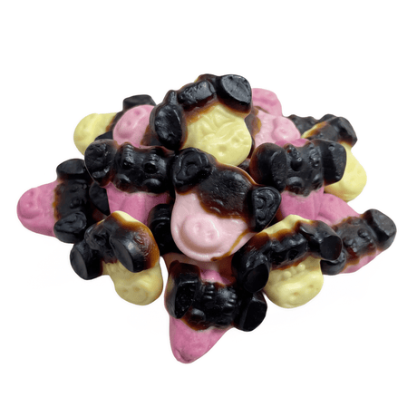 Katja Farm Mix voordeelzak met vegan boerderij snoep, zachte fruit gums en drop, glutenvrij