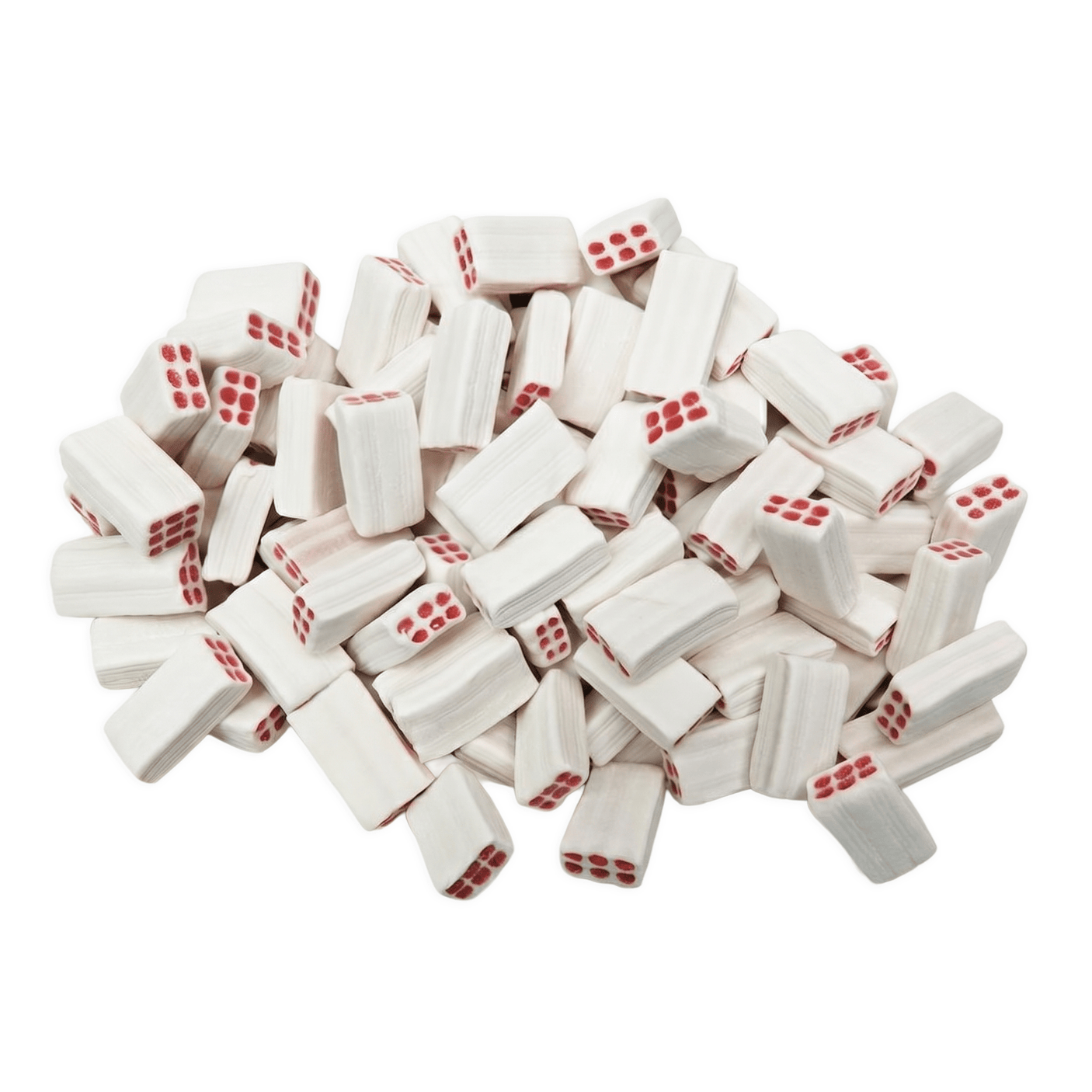 King Regal White Strawberry Bricks voordeelzak met witte aardbei snoep blokjes
