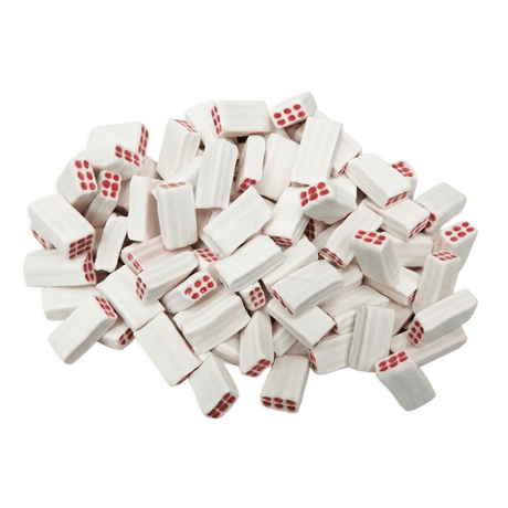 King Regal White Strawberry Bricks voordeelzak met witte aardbei snoep blokjes