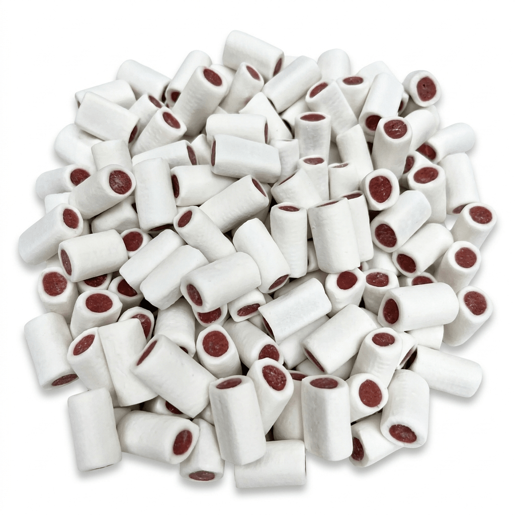 Lollywood: Aardbeistaafjes Wit - Candywrap.nl