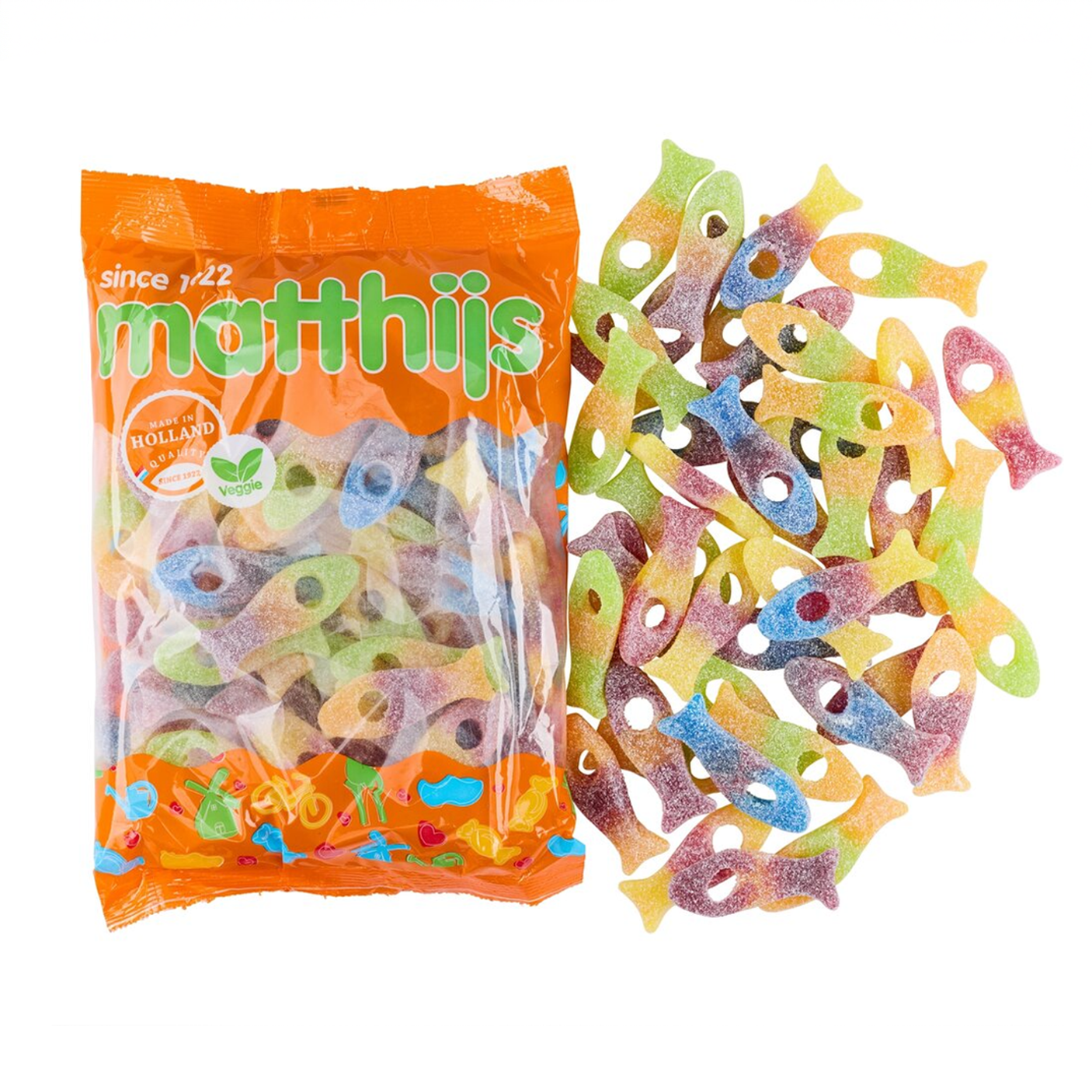 Zure visjes snoep Matthijs 800 gram vegan gelatinevrij schepsnoep fruit online bestellen