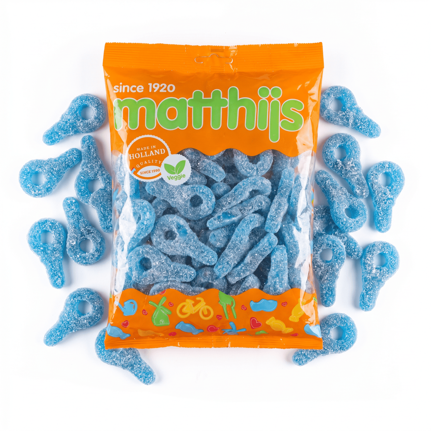 Zure blauwe sleuteltjes Matthijs 800 gram chewy schepsnoep glutenvrij online bestellen