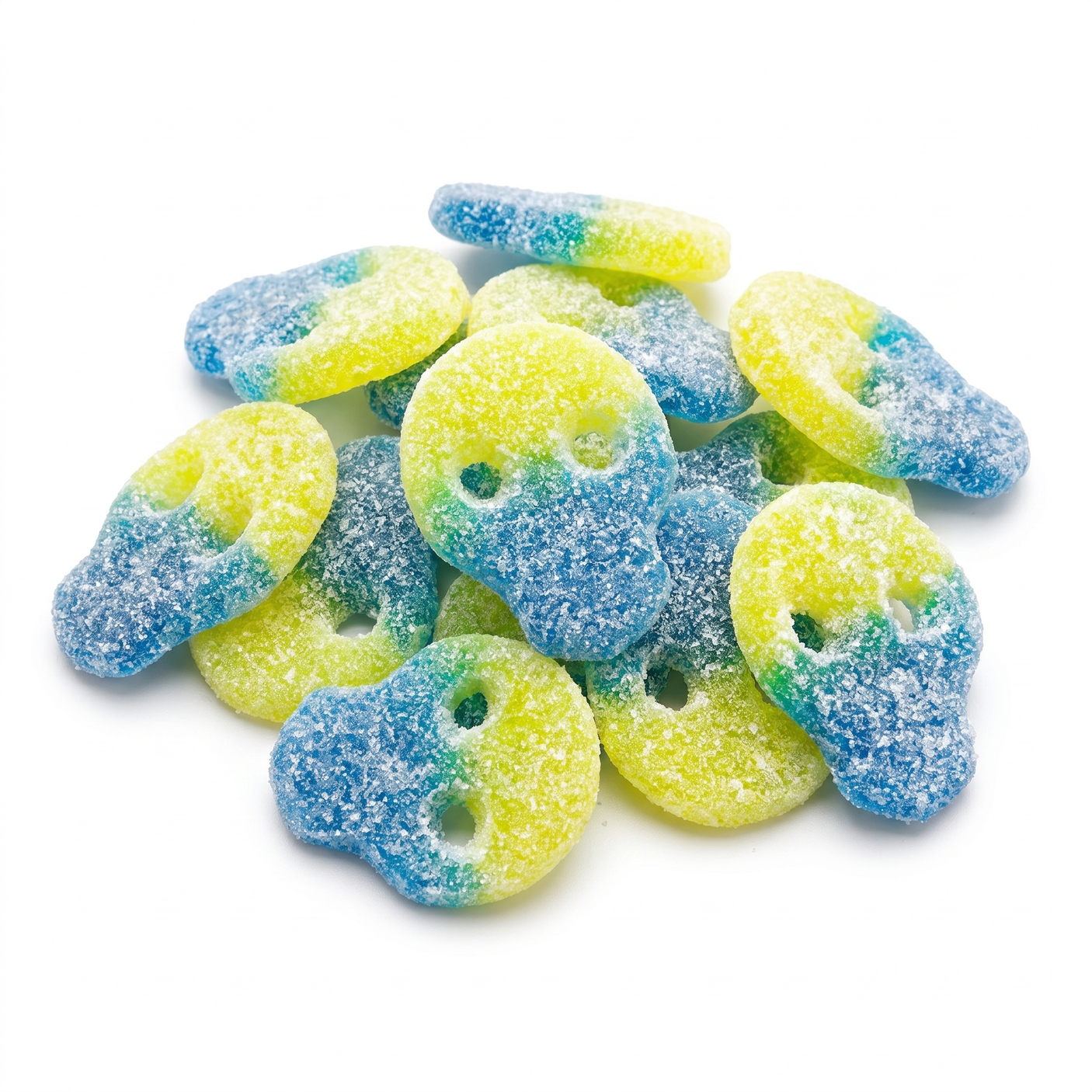 Matthijs: Veggie Zure Duo Skulls - Candywrap.nl