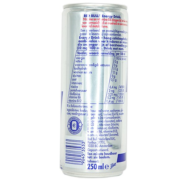 hoeveel cafeïne red bull