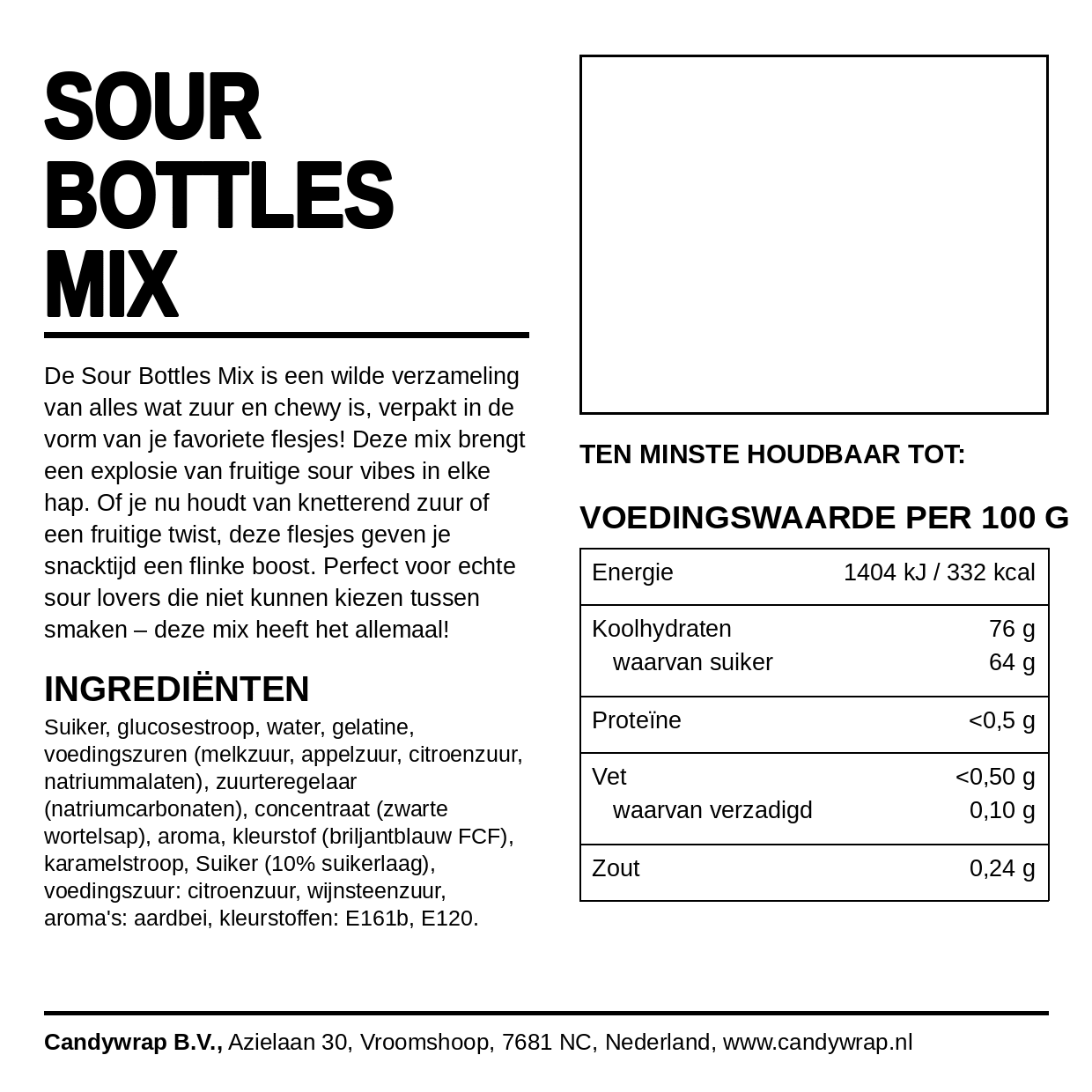 Sour Bottles Mix - Candywrap.nl
