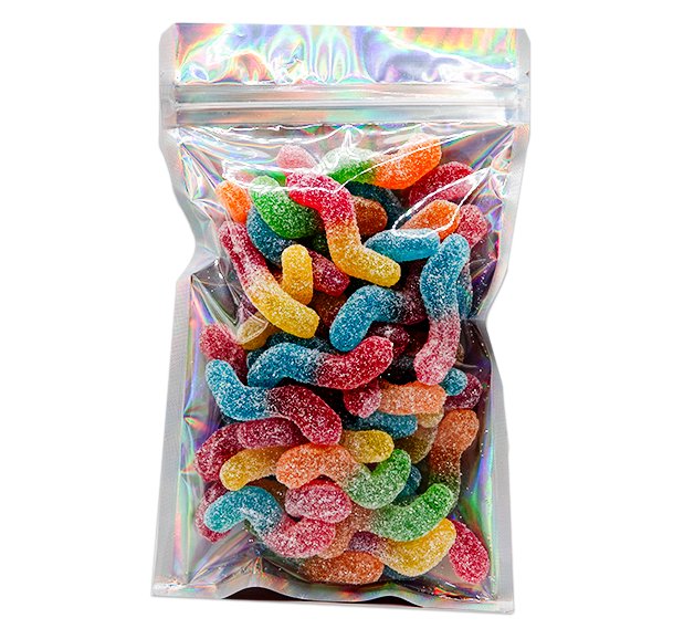 Zure glow worms gummy wormpjes snoep