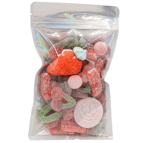 Sour Strawberry Cherry Mix - aardbei kersen snoep - Candywrap.nl