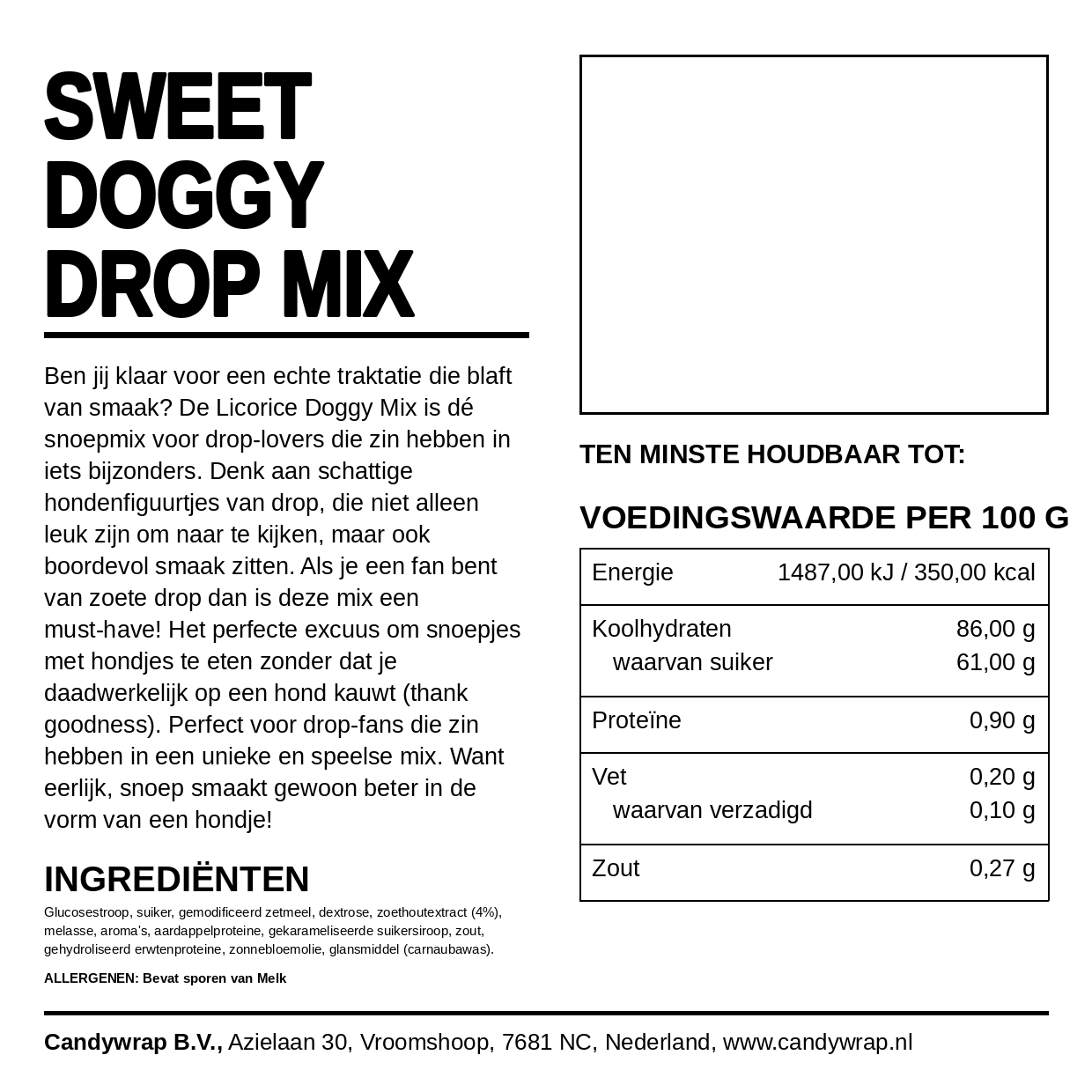 Sweet Doggy Drop Mix - Candywrap.nl