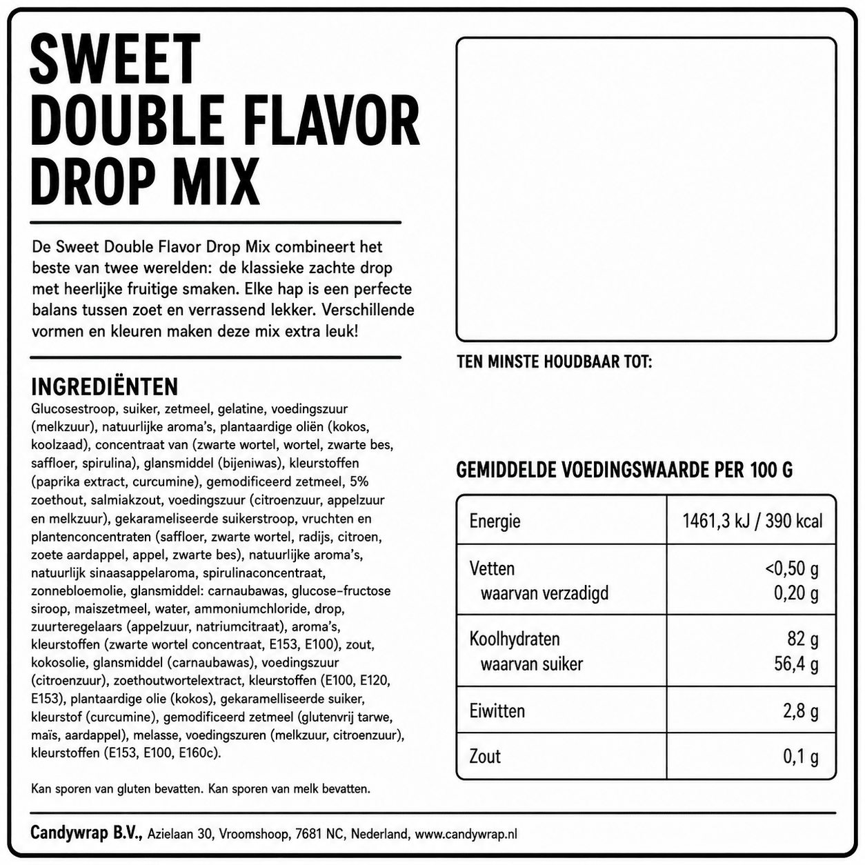 Sweet Double Flavor Drop Mix - Candywrap.nl