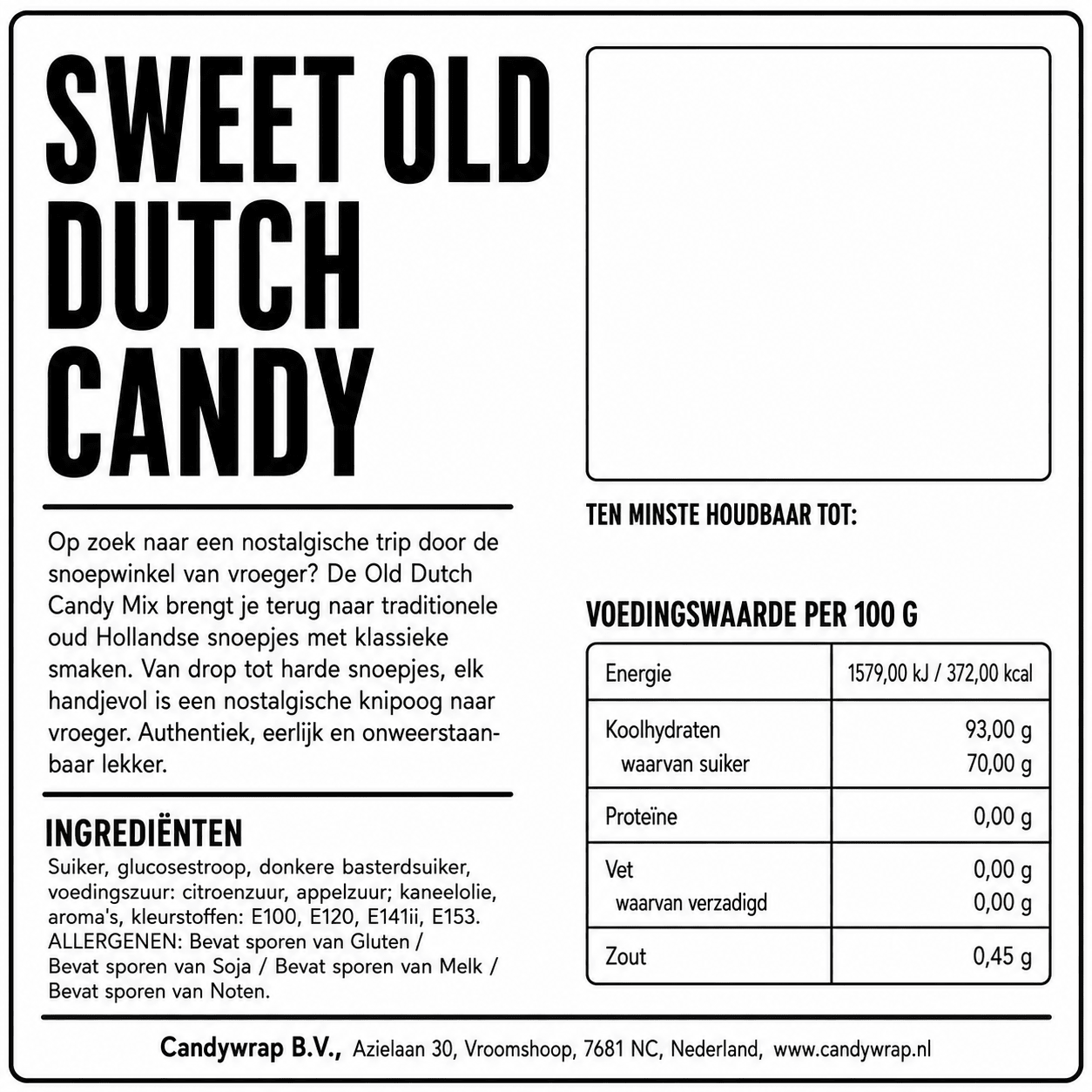 Sweet Old Dutch Candy - Candywrap.nl