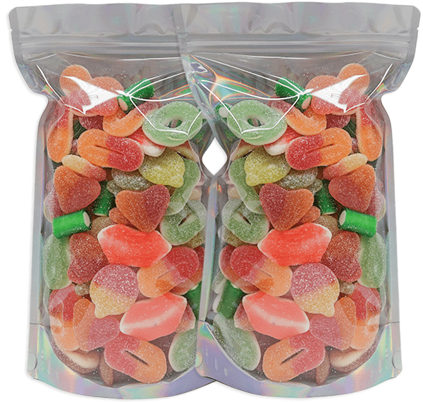 Sweet & Sour Apple Peach Mix - Candywrap.nl