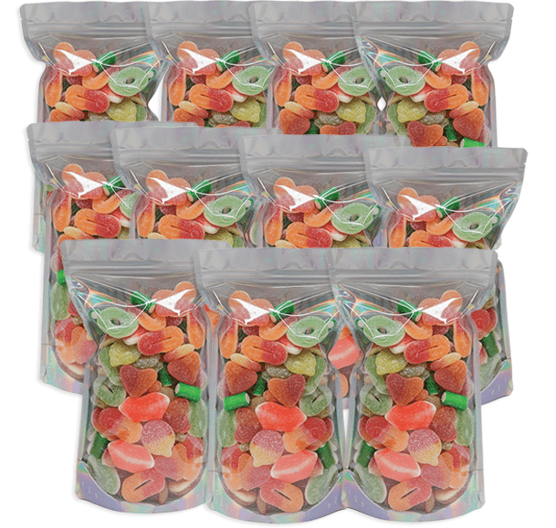Sweet & Sour Apple Peach Mix - Candywrap.nl