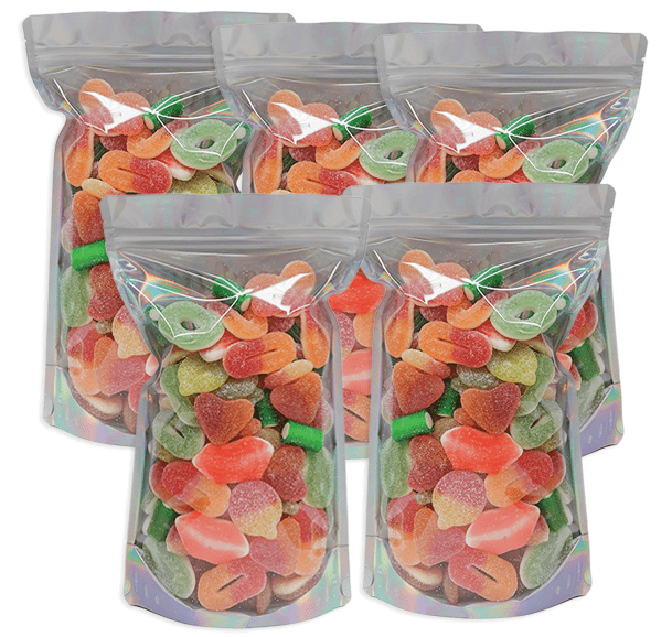 Sweet & Sour Apple Peach Mix - Candywrap.nl