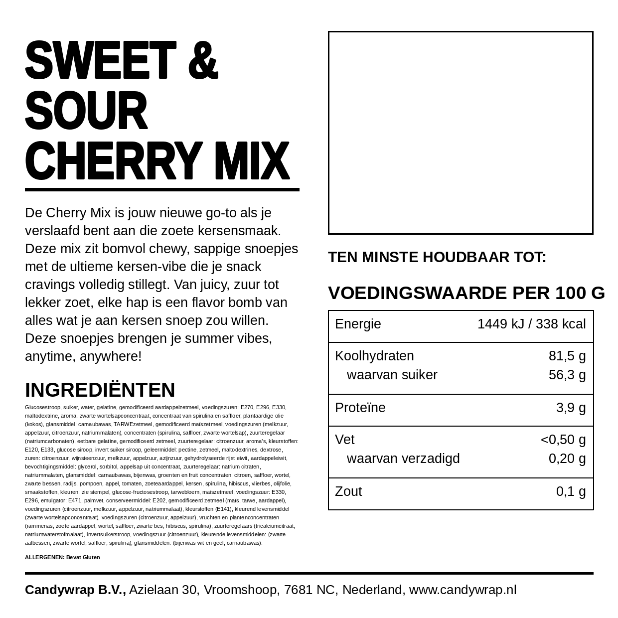 Sweet & Sour Cherry Mix - Candywrap.nl