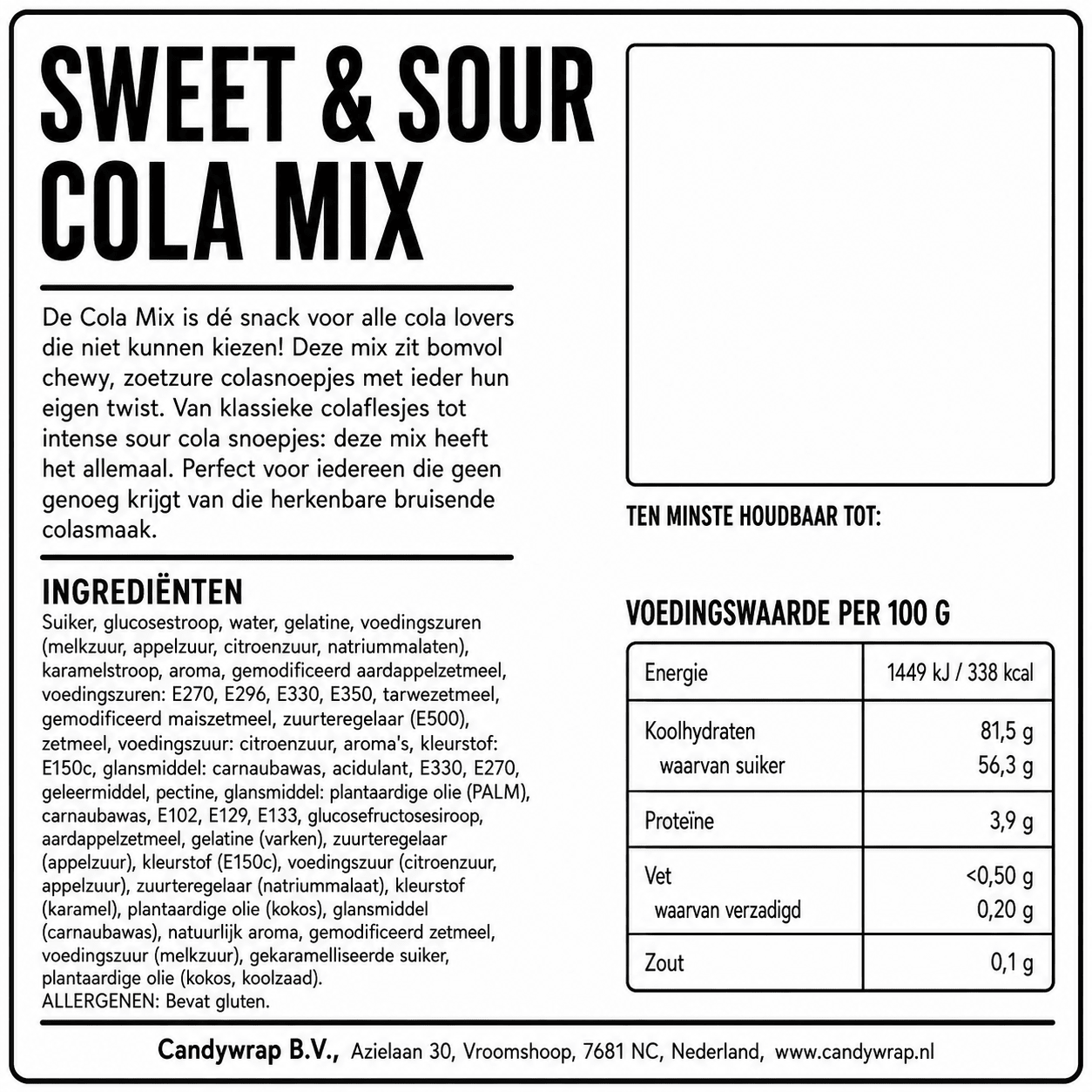 Sweet & Sour Cola Mix - Candywrap.nl
