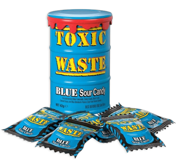 Toxic Waste Blue Sour Candy - Candywrap.nl