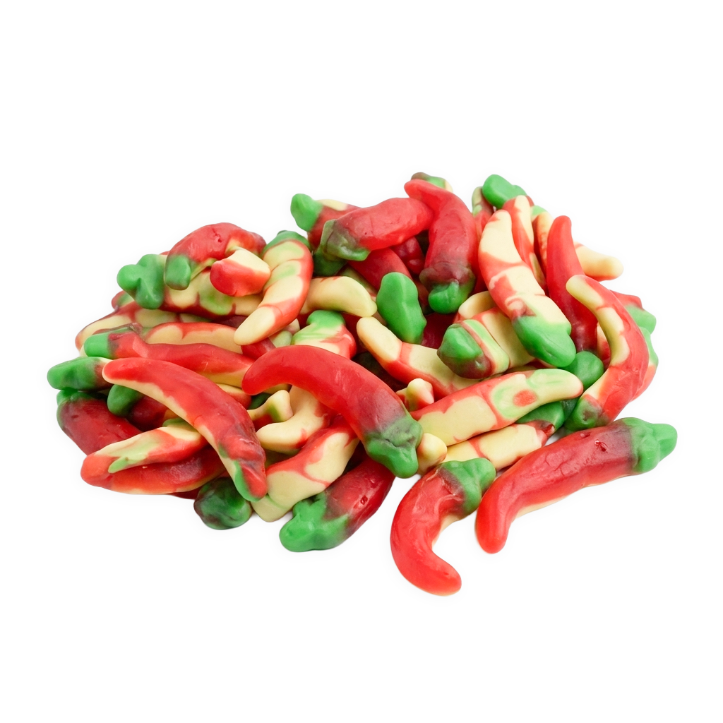 Vidal Chilly Peppers voordeelzak met pittig chili peper snoep