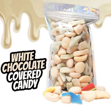White Chocolate Covered Candy - Candywrap.nl