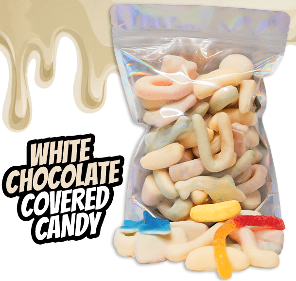 White Chocolate Covered Candy - Candywrap.nl