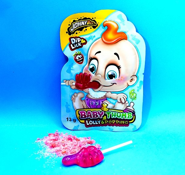 Dip 2 Lick Baby Thumb Strawberry - Candywrap.nl