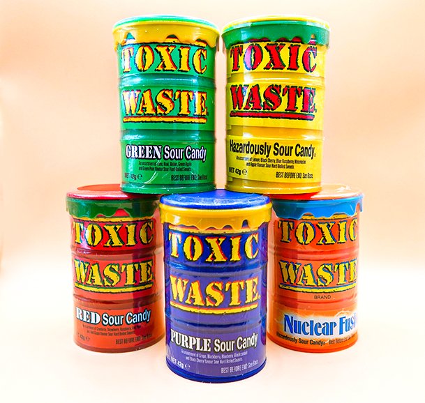 Toxic Waste Bundle (5 x 42g) - Candywrap.nl