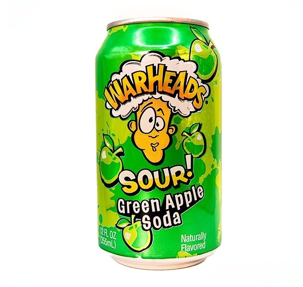 Warheads Sour Green Apple Soda - Candywrap.nl