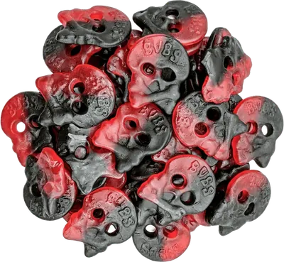 BUBS: Raspberry Liquorice Skulls