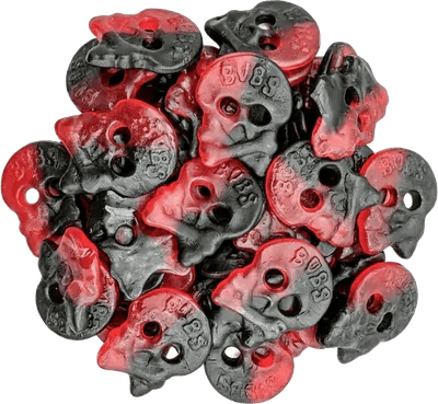 BUBS: Raspberry Liquorice Skulls